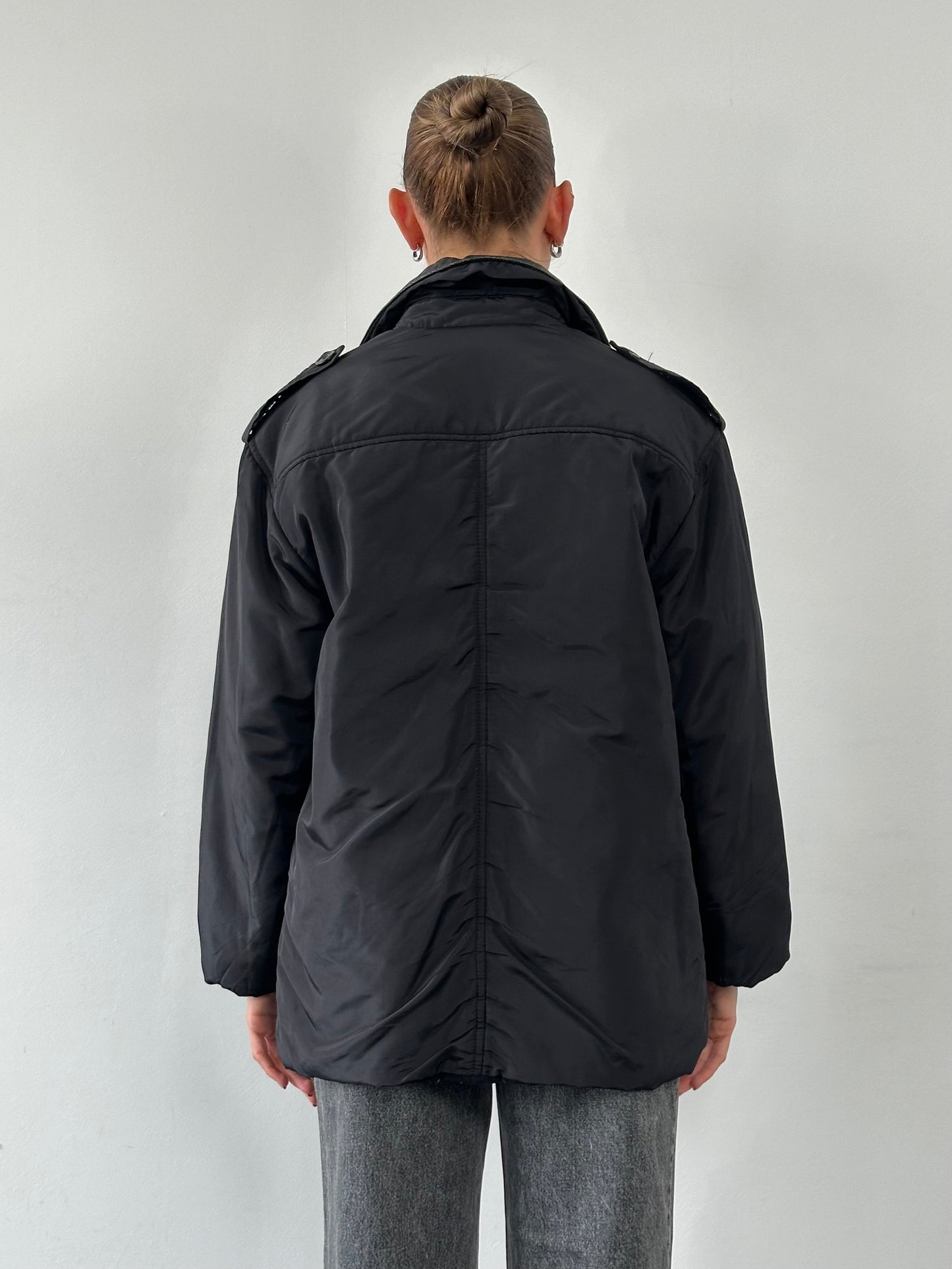 Marella Cropped Double Breasted Trench Coat - M