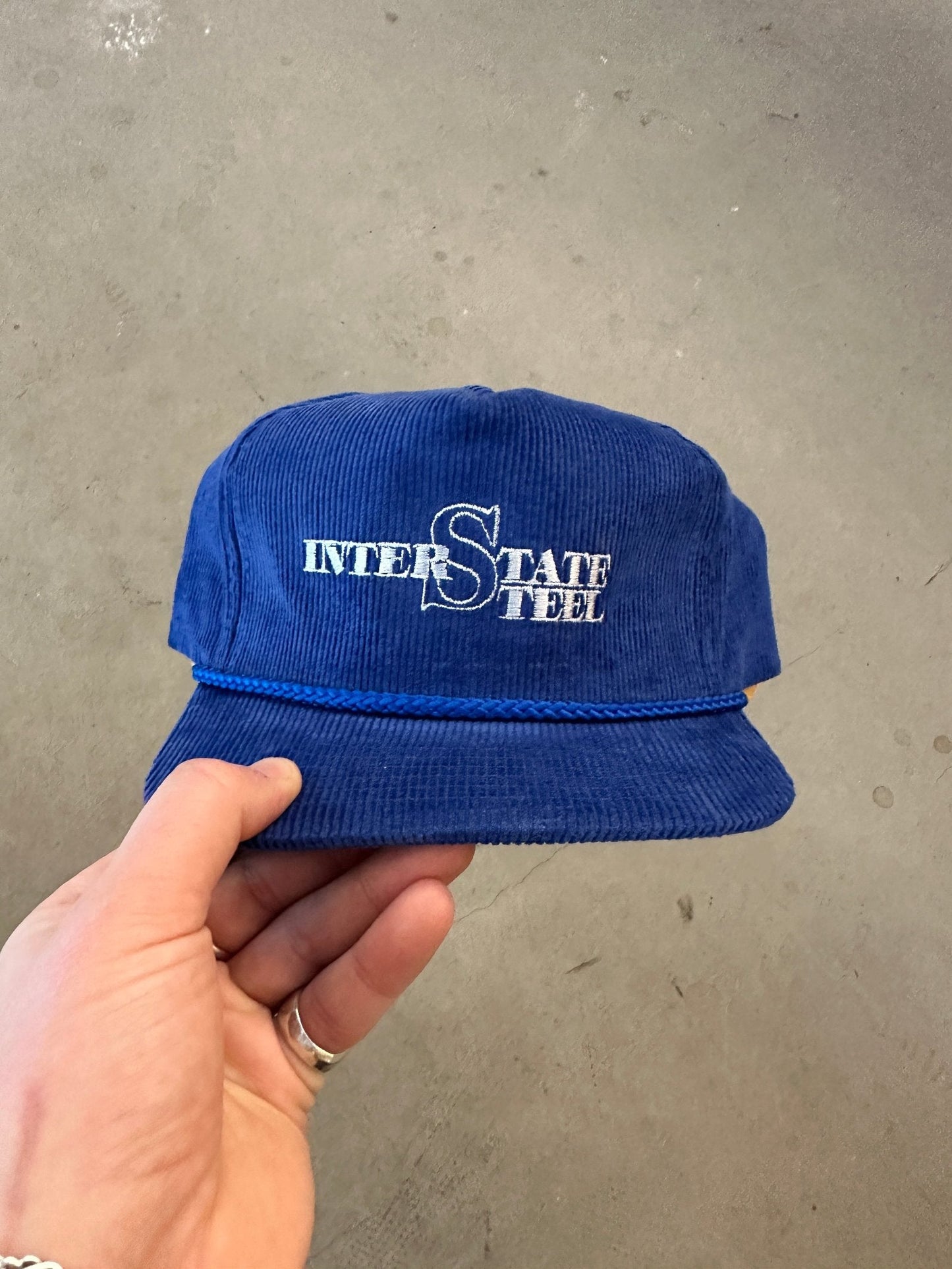 1990's Interstate Steel Cord Cap | O/S, Blue