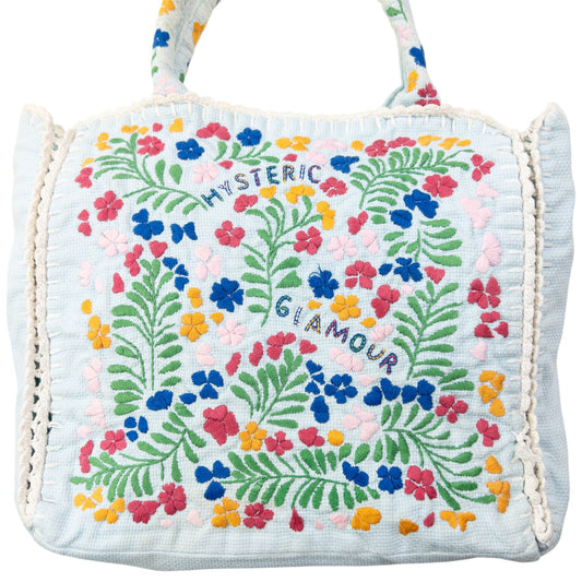 Vintage 90s Hysteric Glamour Embroidered Floral Handbag | O/S, Red