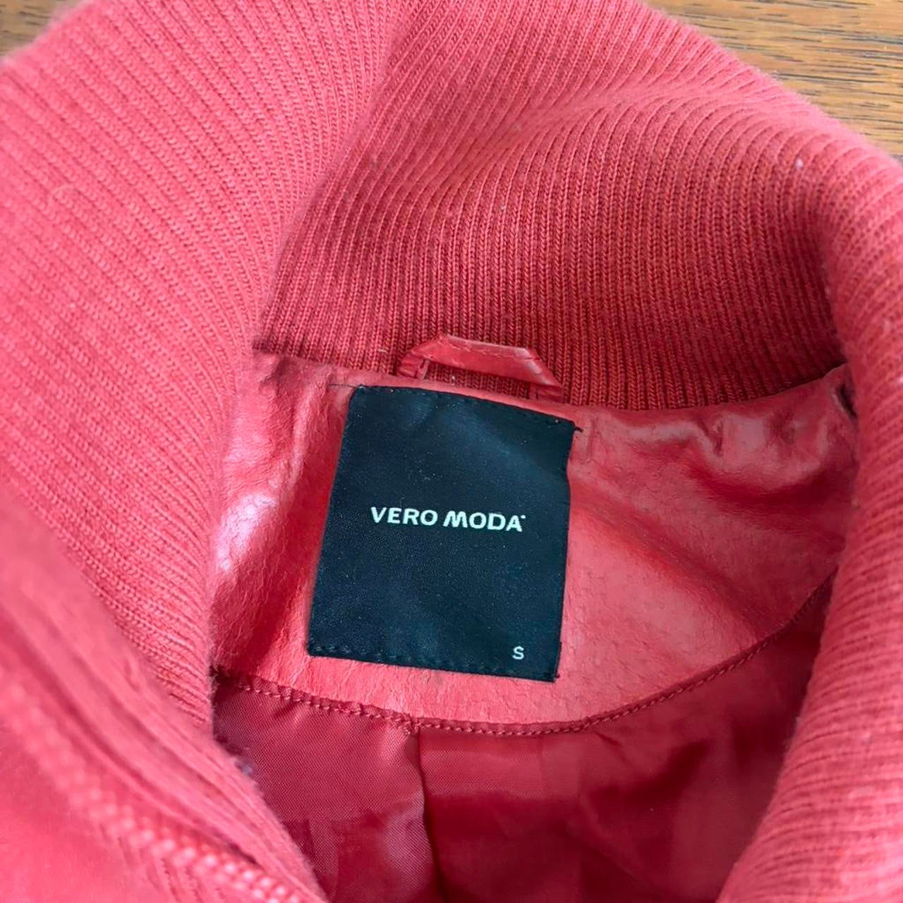 Y2K Leather Jacket | Red, Red
