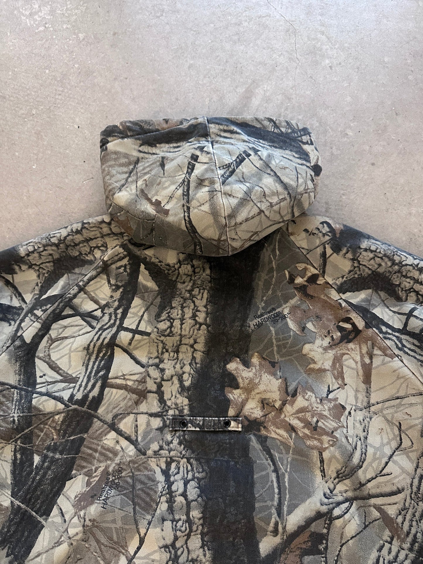 1990’s Duxbak RealTree Lined Jacket - XL | Camouflage, Red