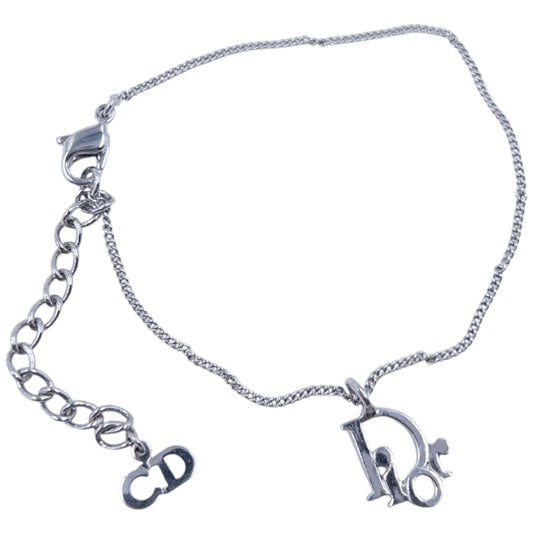 Vintage 2000s Dior Silver Logo Bracelet | O/S, Grey