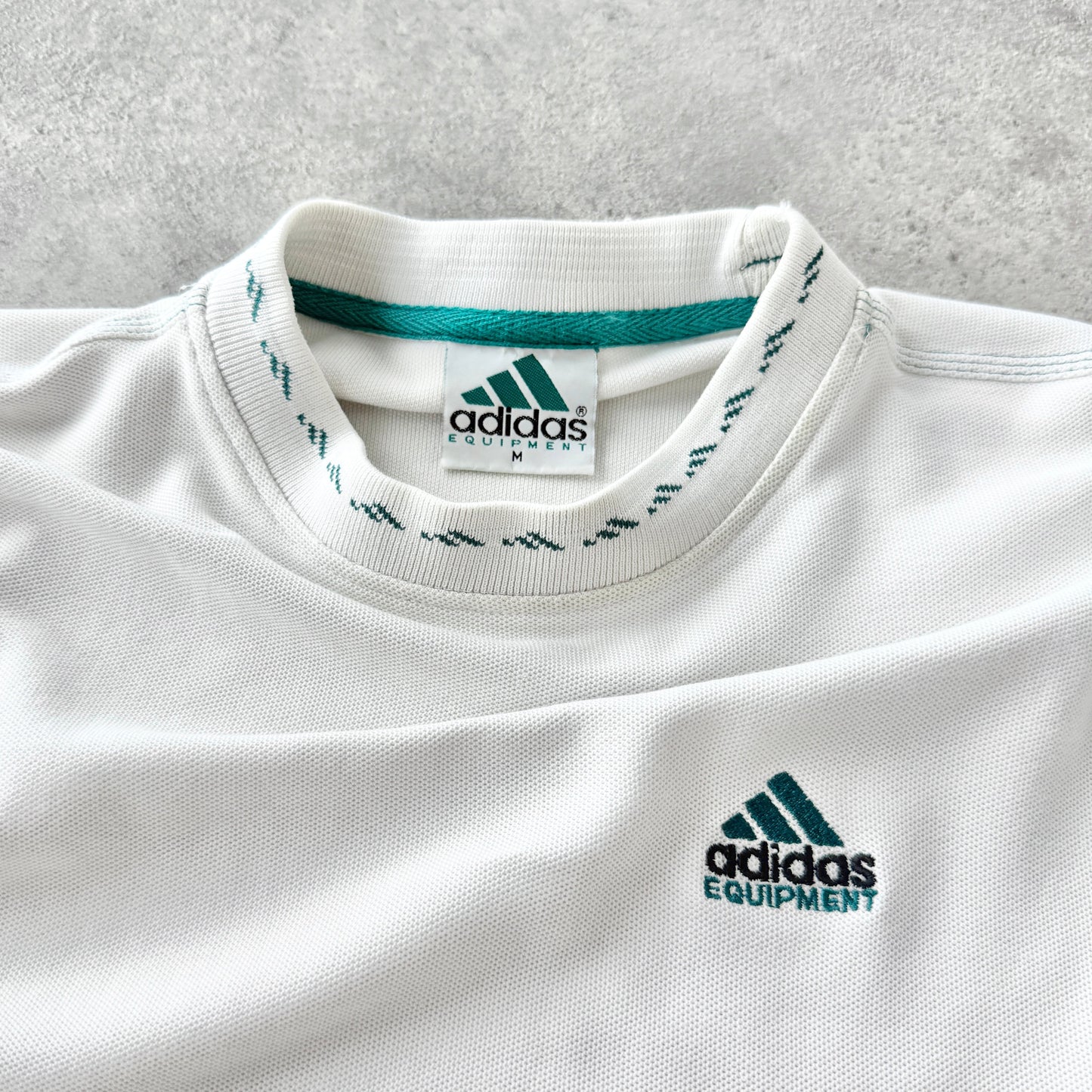 Adidas Equipment 1990s heavyweight embroidered t-shirt (M)