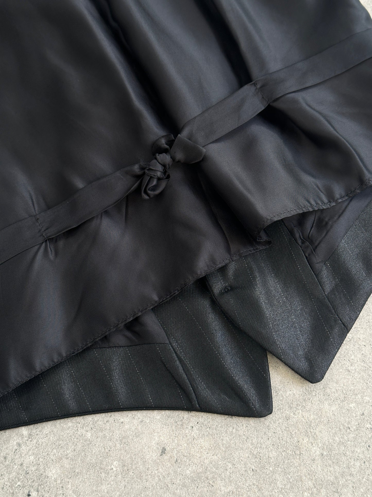 Vintage Tuxedo Stripe Tailored Waistcoat - 36R/M