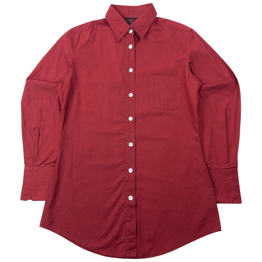 Vintage 90s Jean Paul Gaultier Classique Long Sleeve Button Up Shirt Womens Size M | Medium, Red