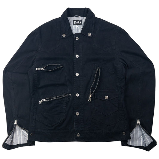Vintage 2000s Dolce & Gabbana Multi Zip Jacket Size M