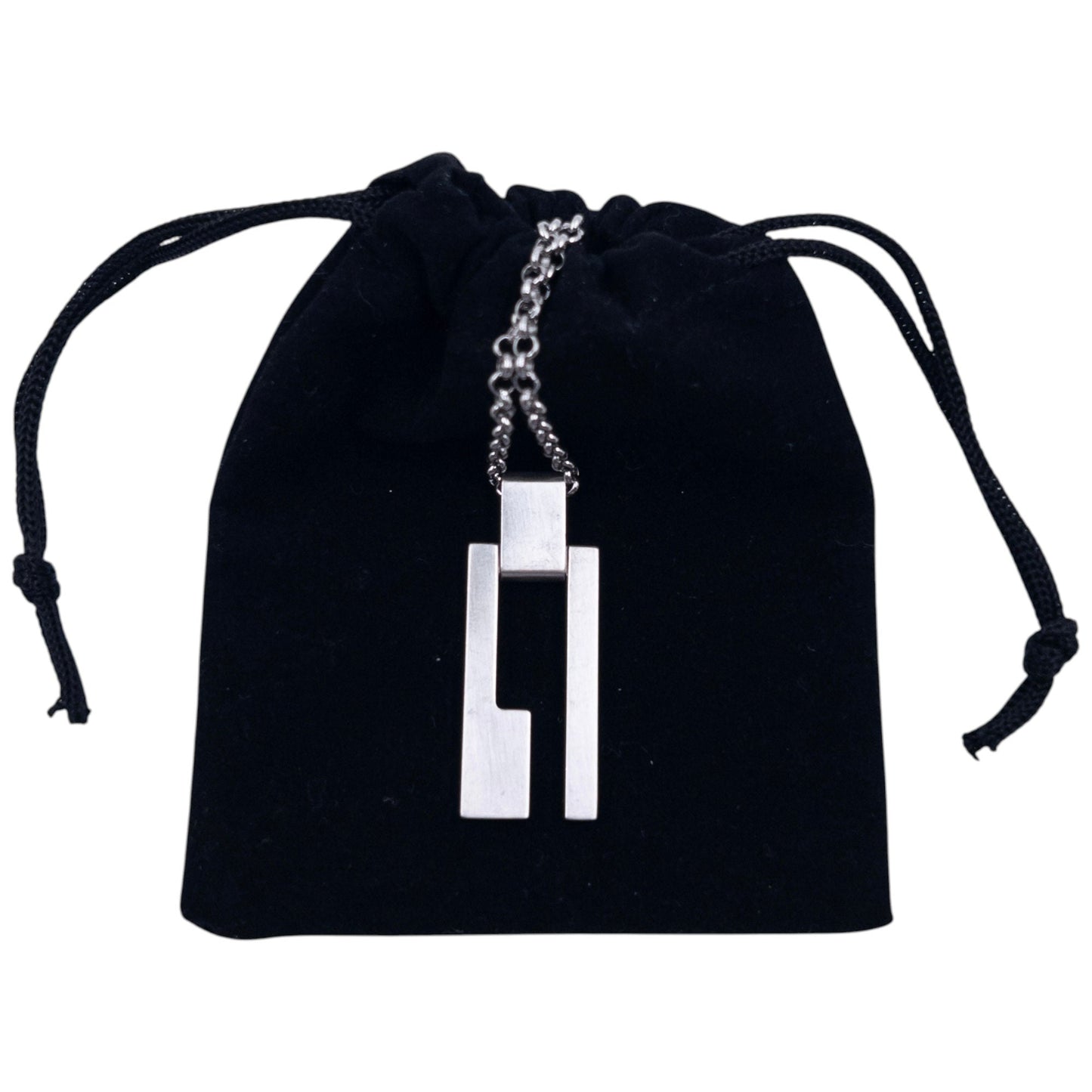 Vintage Gucci Silver Pendent Necklace