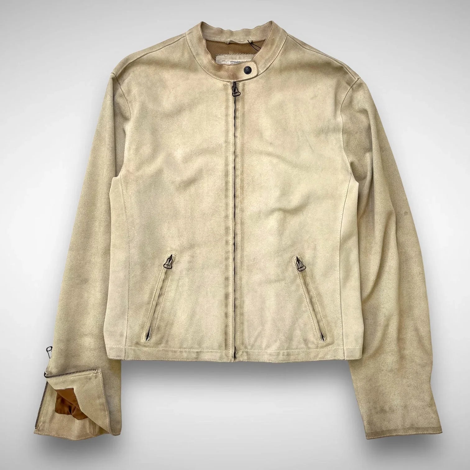 Armani Jeans Suede Biker Jacket (1990s) – Known Source