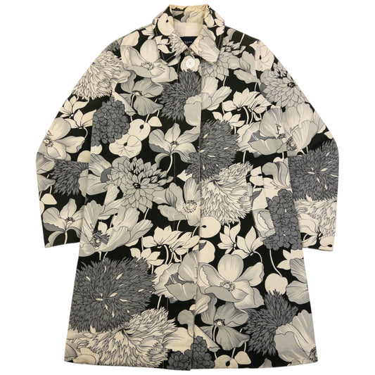 Vintage 2000s Burberry Floral Button Up Jacket Womens Size M | Medium, Grey