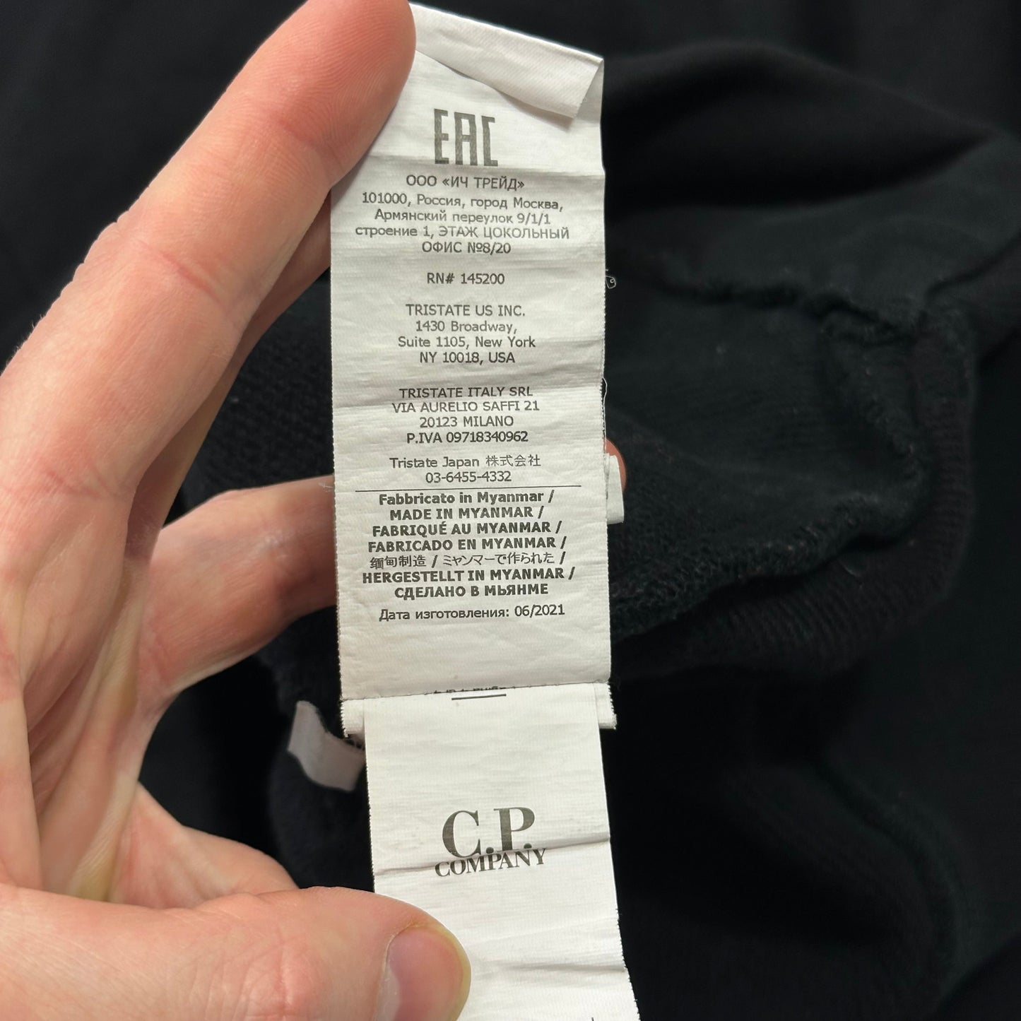 CP Company Goggle Hood Winter Zip-up Hoodie - M