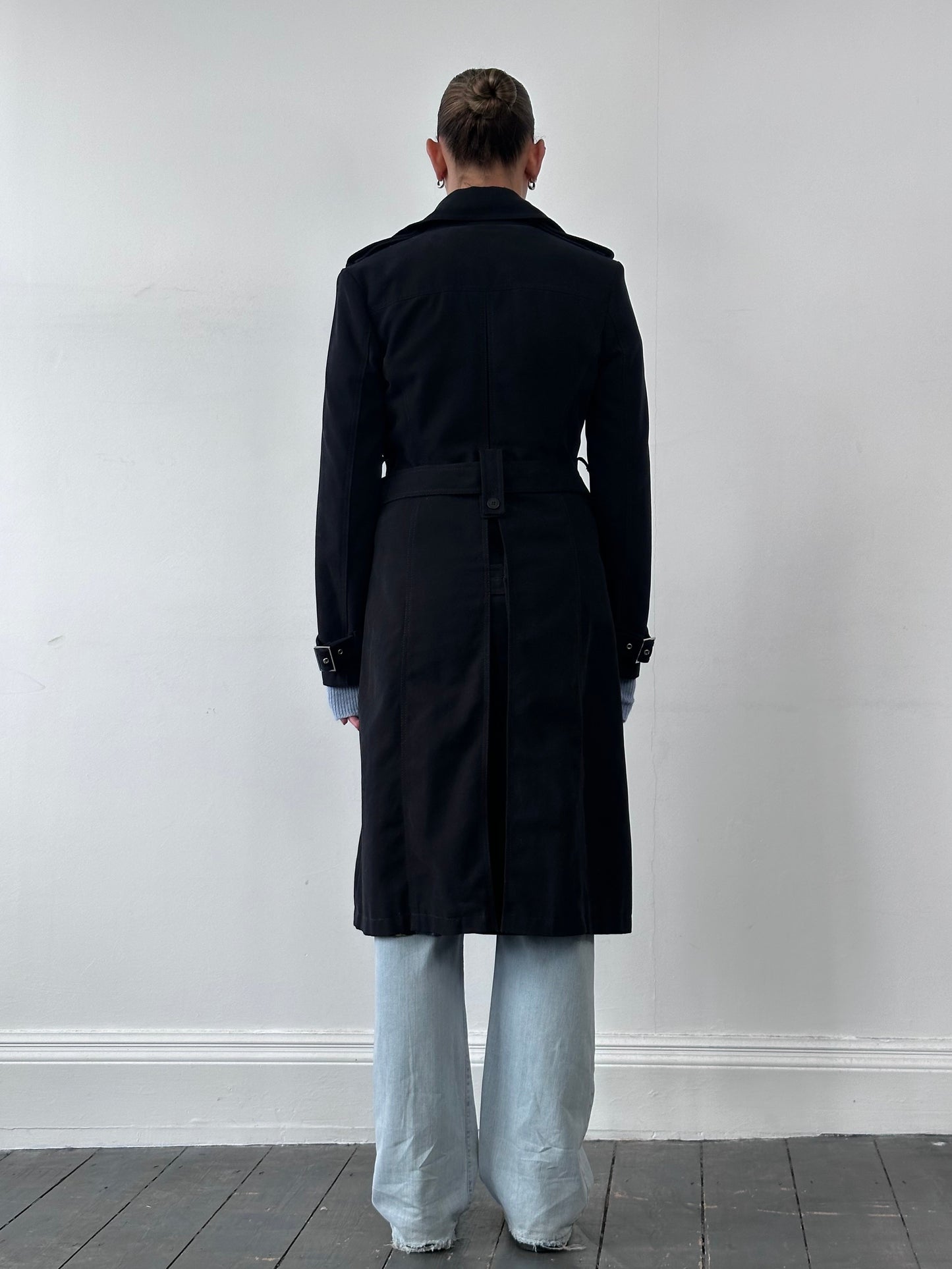 Versace Jeans Couture 00s Pure Cotton Belted Trench Coat - M