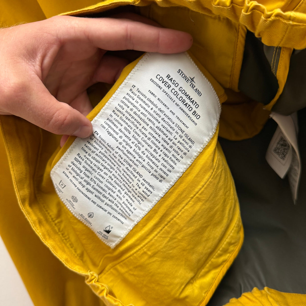 Stone Island 40th Anniversary Smock Jacket (M) | Medium, Yellow
