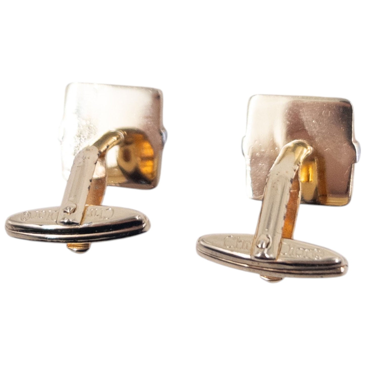 Vintage 2000s Dior Embossed Cufflinks