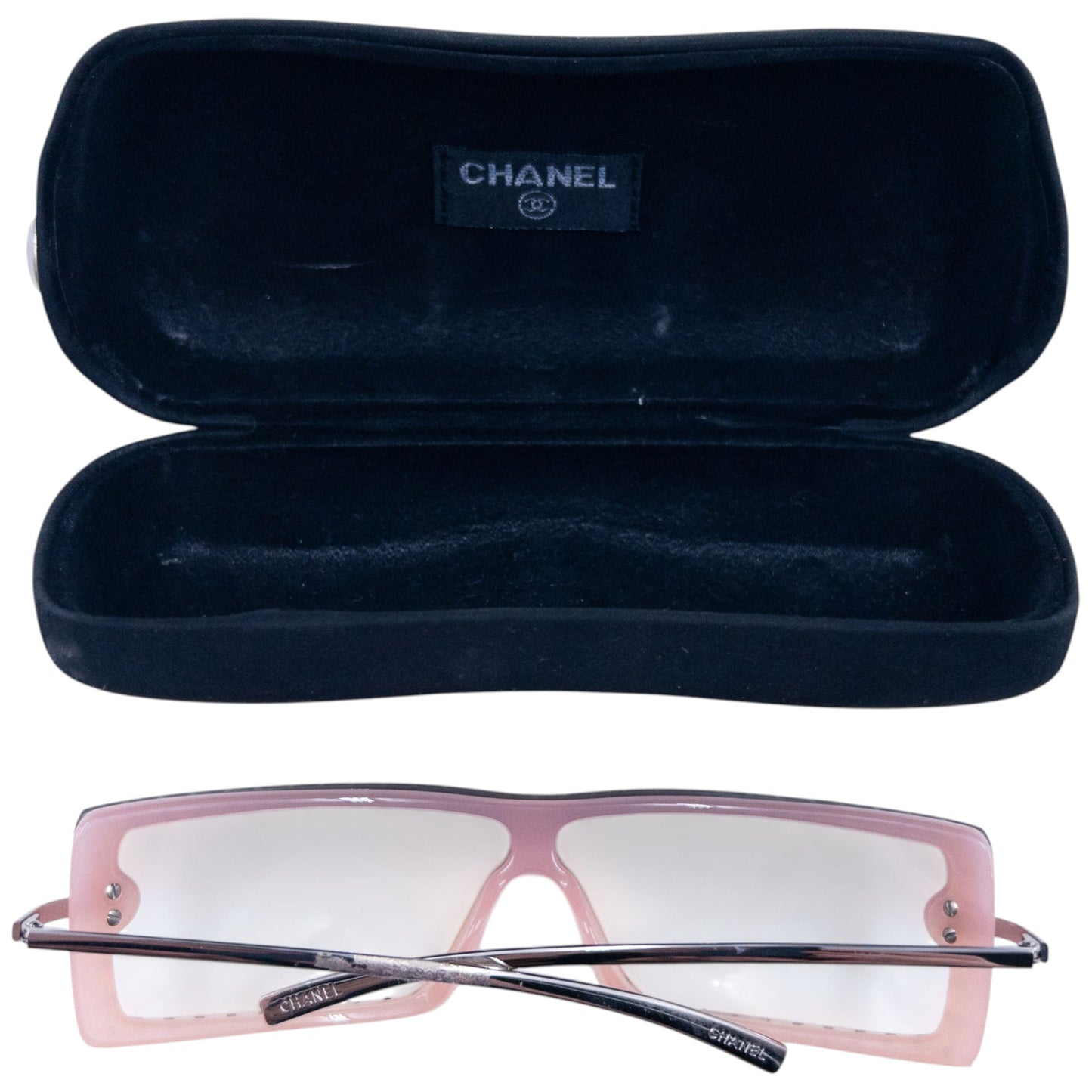 Vintage Chanel Diamanté Sunglasses | O/S, Pink