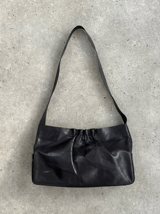 DKNY 2000s Leather Minimal Crossbody Bag Bag