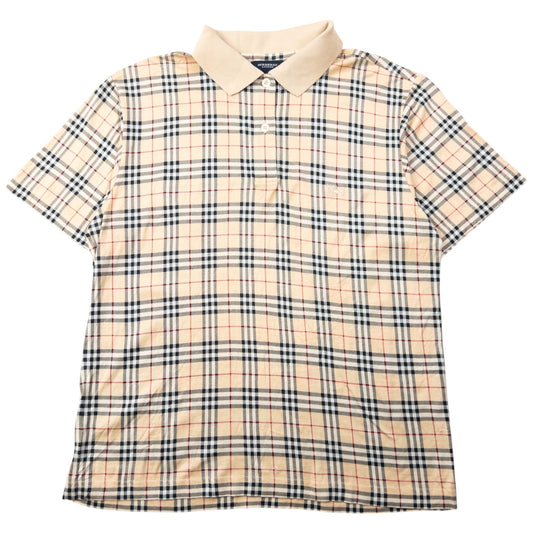 Vintage 2000s Burberry Nova Check Polo Shirt Womens Size S | Small, Beige