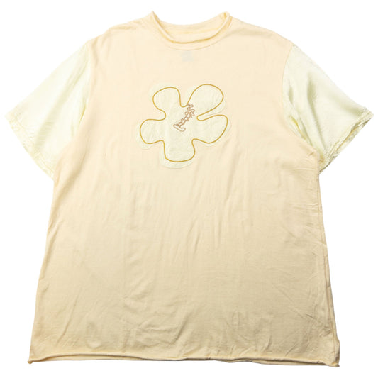 Vintage 90s Hai Sporting Gear By Issey Miyake Silk Sleeve T Shirt Size M | Medium, Yellow