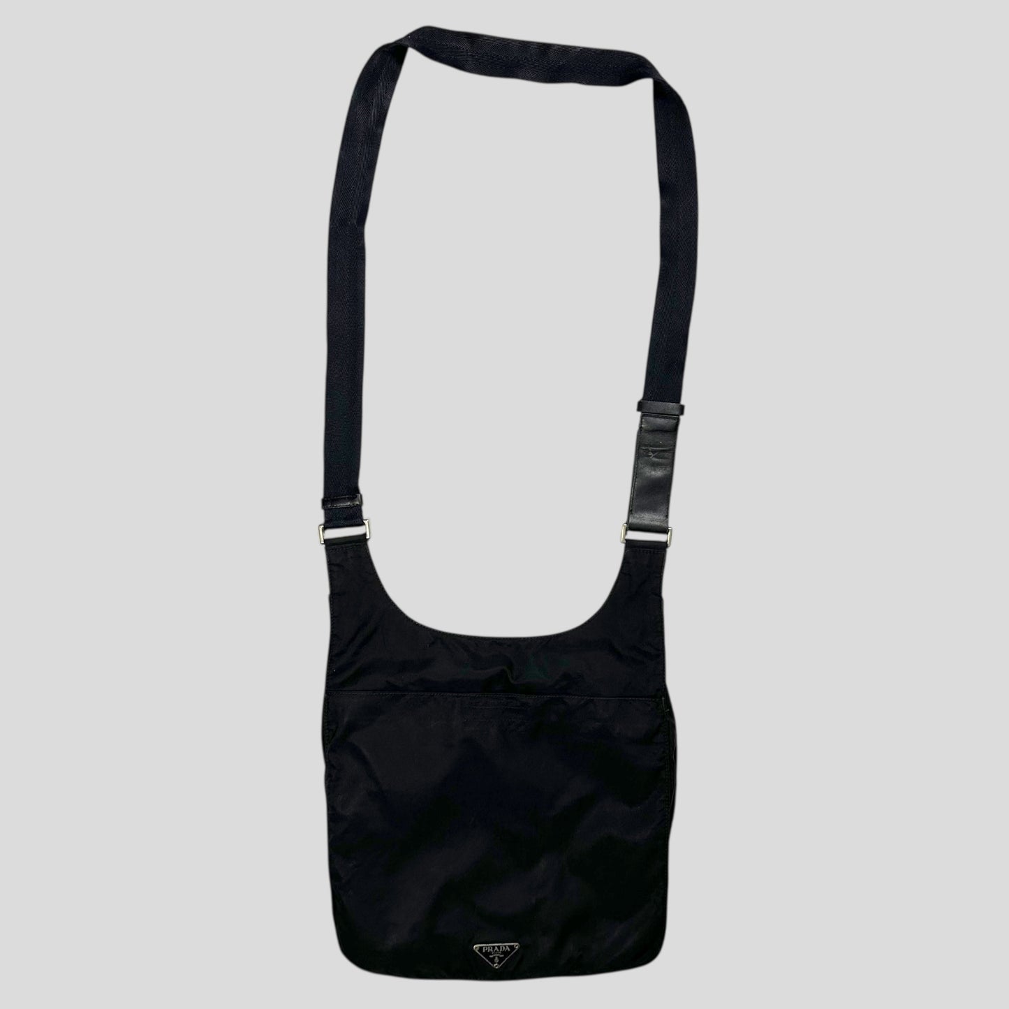 Prada Milano 00’s Nylon 3D Multipocket Crossbody Bag | O/S, Black