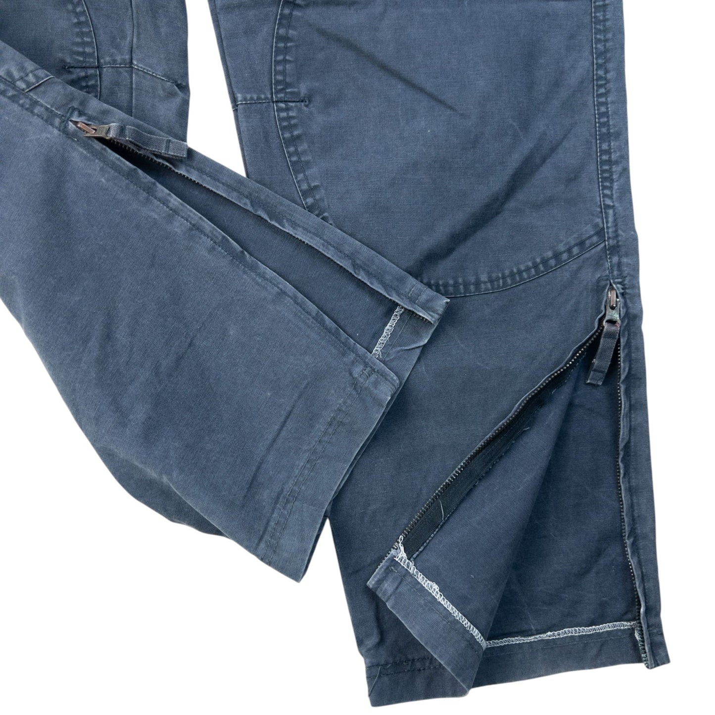 Vintage 2000s Ralph Lauren Polo Jeans Zip Cuff Trousers Size W31 | W31, Grey