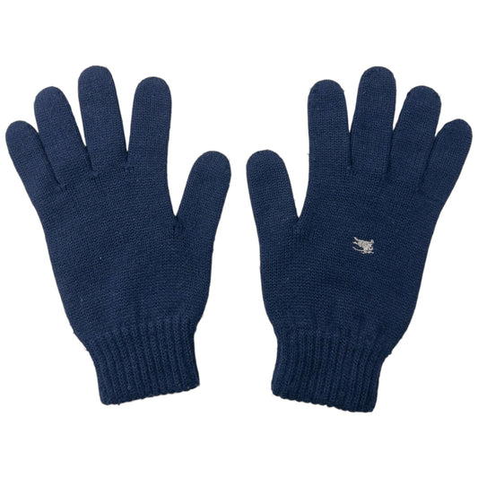 Vintage 2000s Burberry Wool Gloves | O/S, Navy