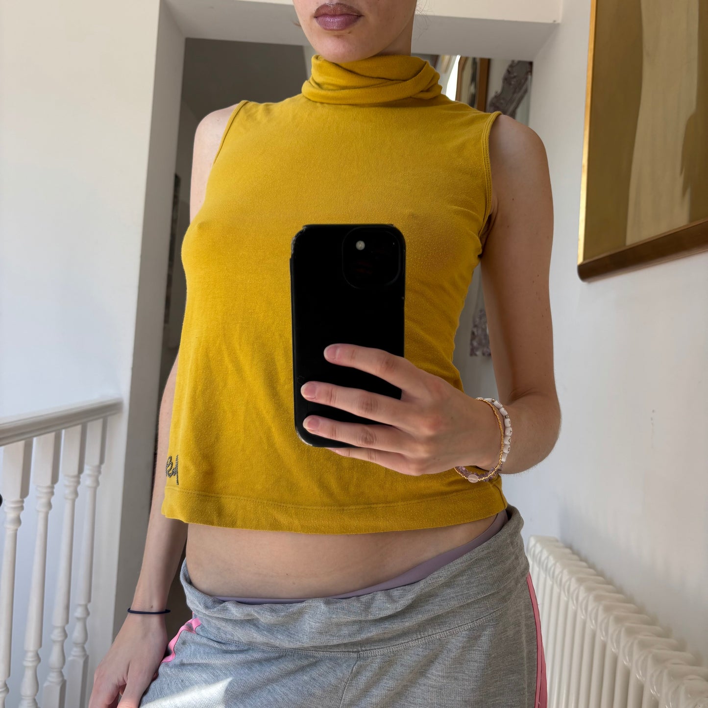 2000s Miss Sixty top | Yellow, Tan