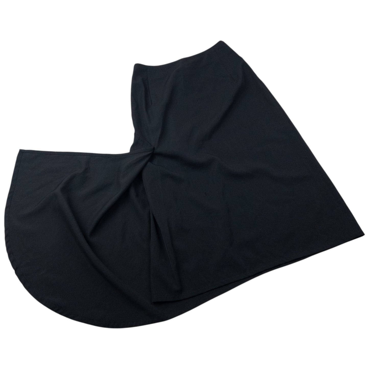 Vintage 2000s Yohji Yamamoto Asymmetric Skirt Womens Size W26 | W26, Black