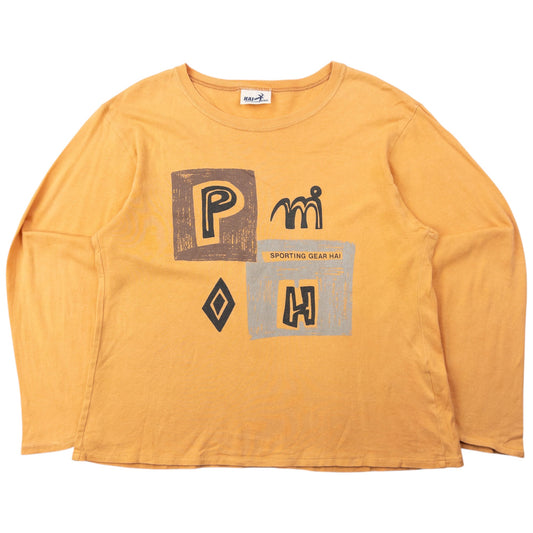 Vintage 90s Hai Sporting Gear By Issey Miyake Long Sleeve T Shirt Womens Size S | Small, Orange