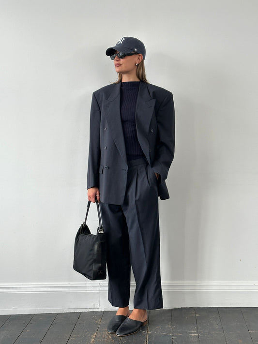 Pierre Balmain 1990s Pure Wool Double Breasted Suit – 42S/W34