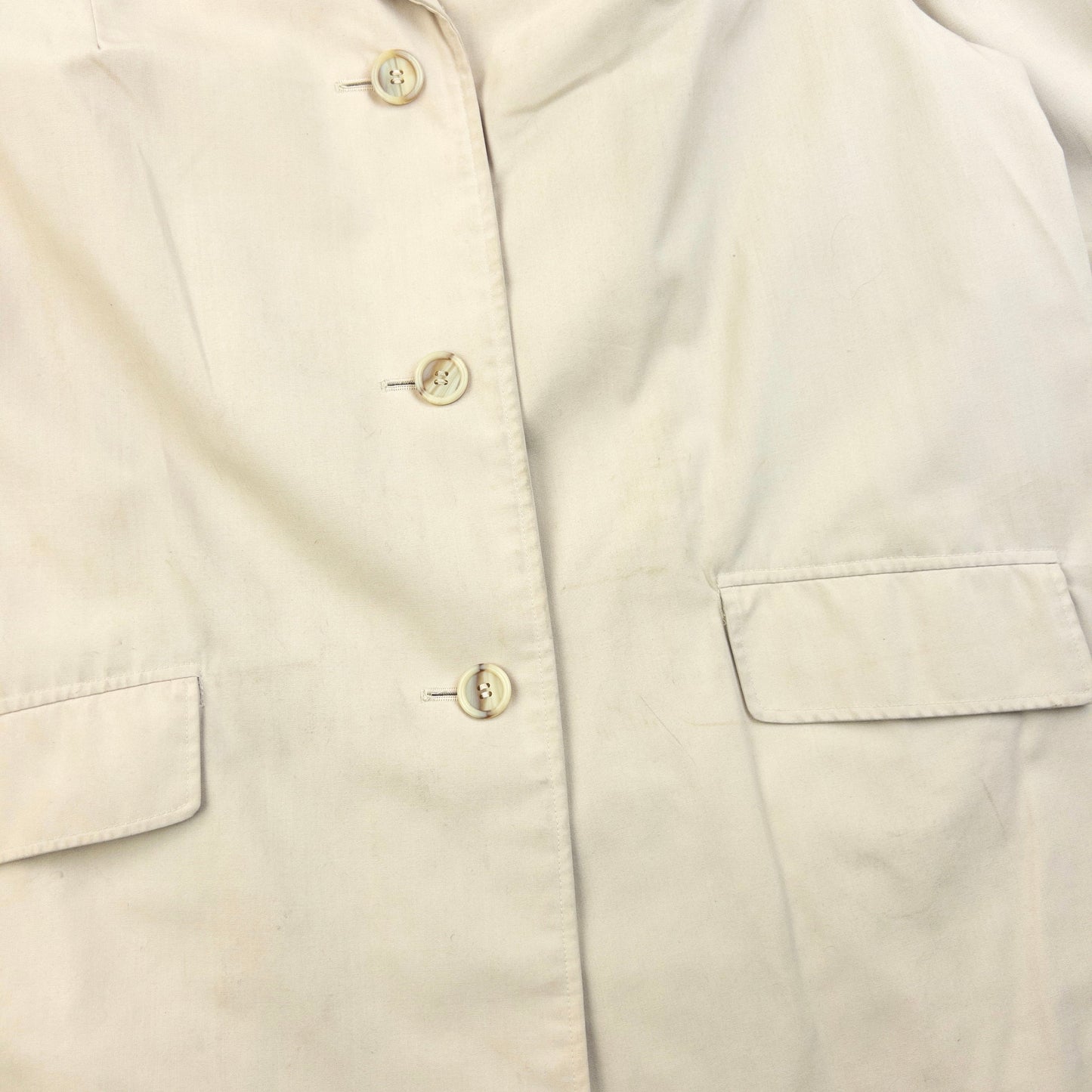 Vintage 80s Burberry Commuter II Trench Jacket Womens Size XL | XL, Beige