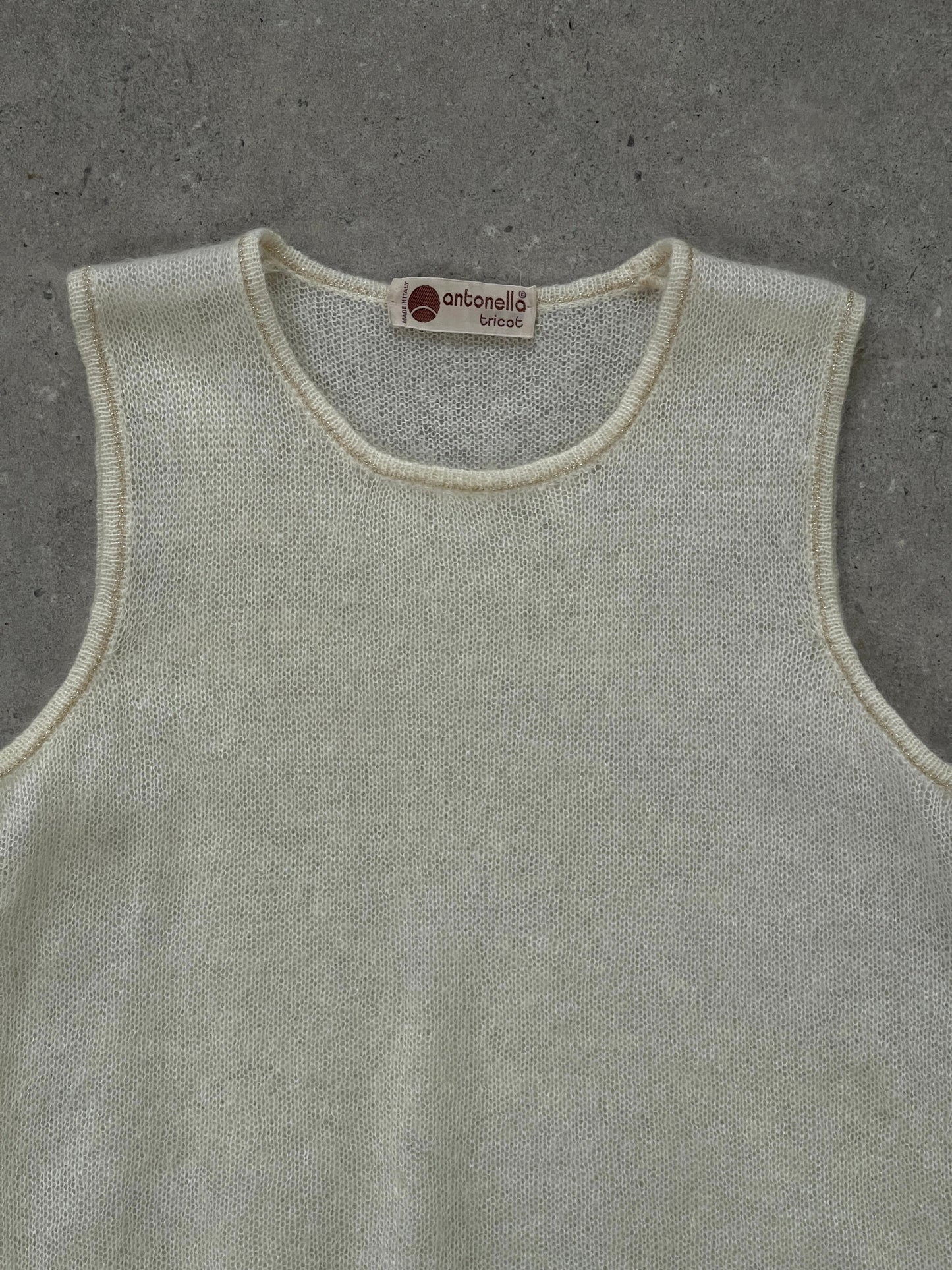 Italian Vintage 1990s Mohair Knit Top - S