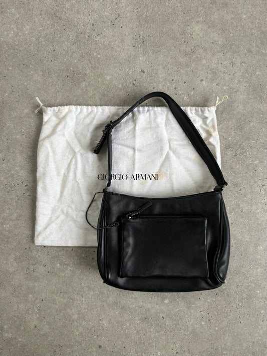Giorgio Armani 2000s Leather Shoulder Bag