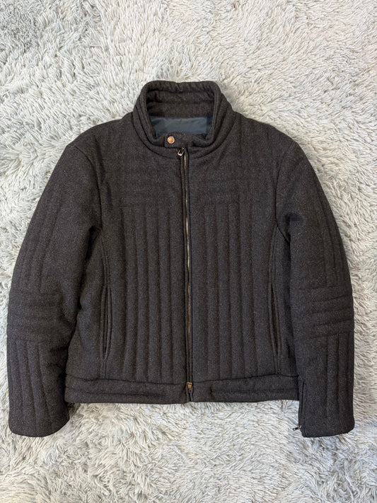 Gucci by Tom Ford AW00 Wool 3D Ribbed Runway Biker Jacket - IT50 | O/S, Multicoloured