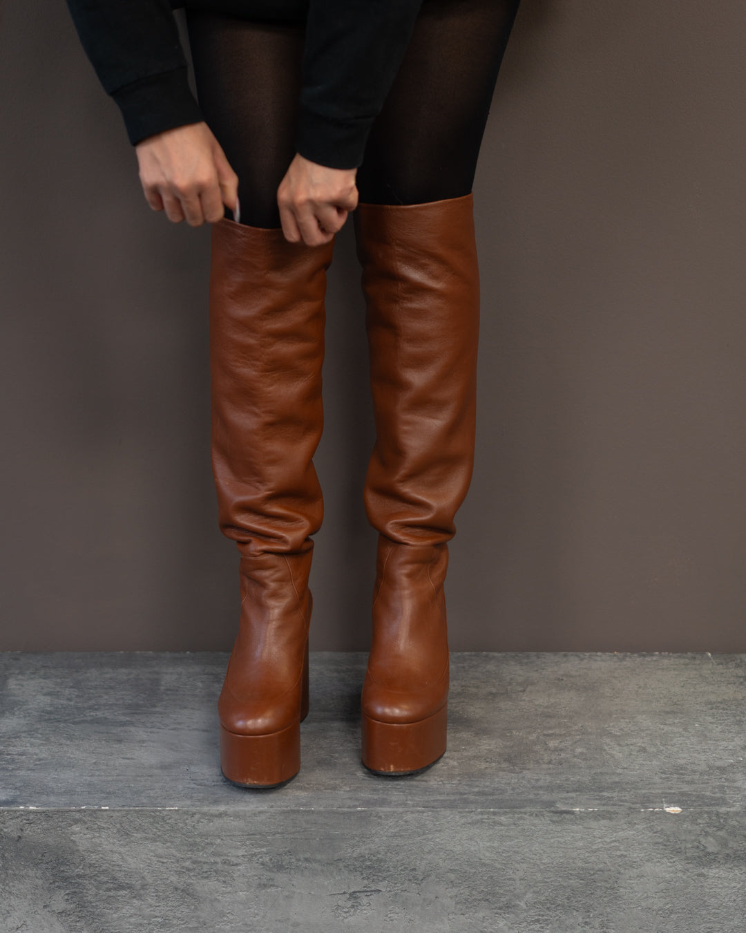 DRIES VAN NOTEN PLATFORM SHOES (EU 38, FITS LIKE 39)