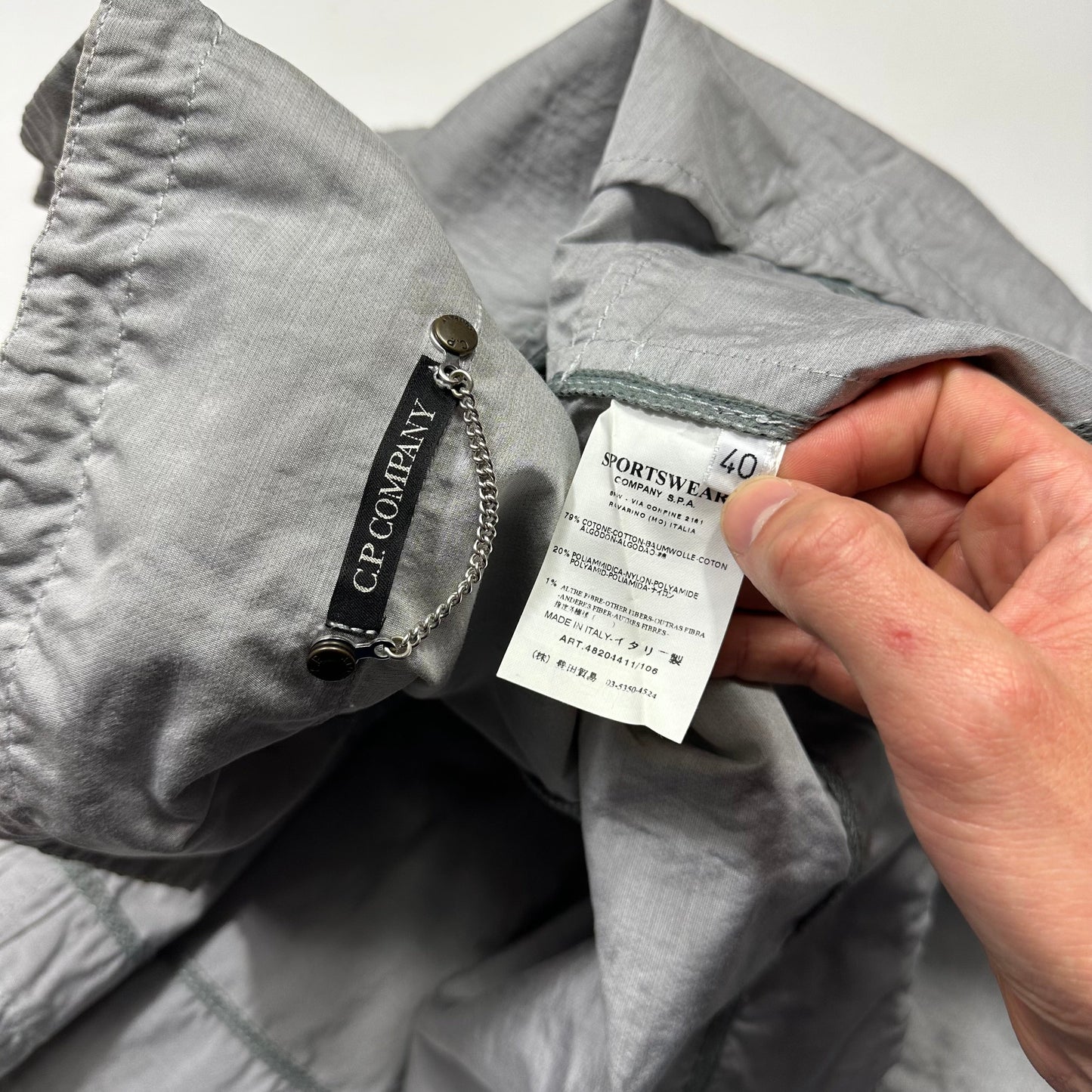 CP Company Cropped Pleated Co-nylon Jacket - IT40 (UK8)