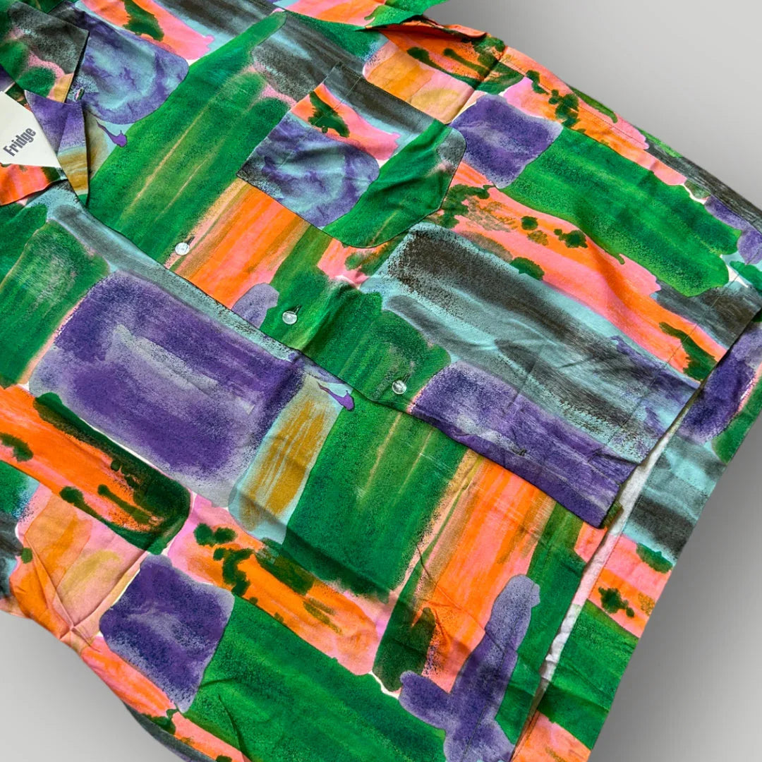 Marithé François Girbaud Closed Cuban Collar Shirt L