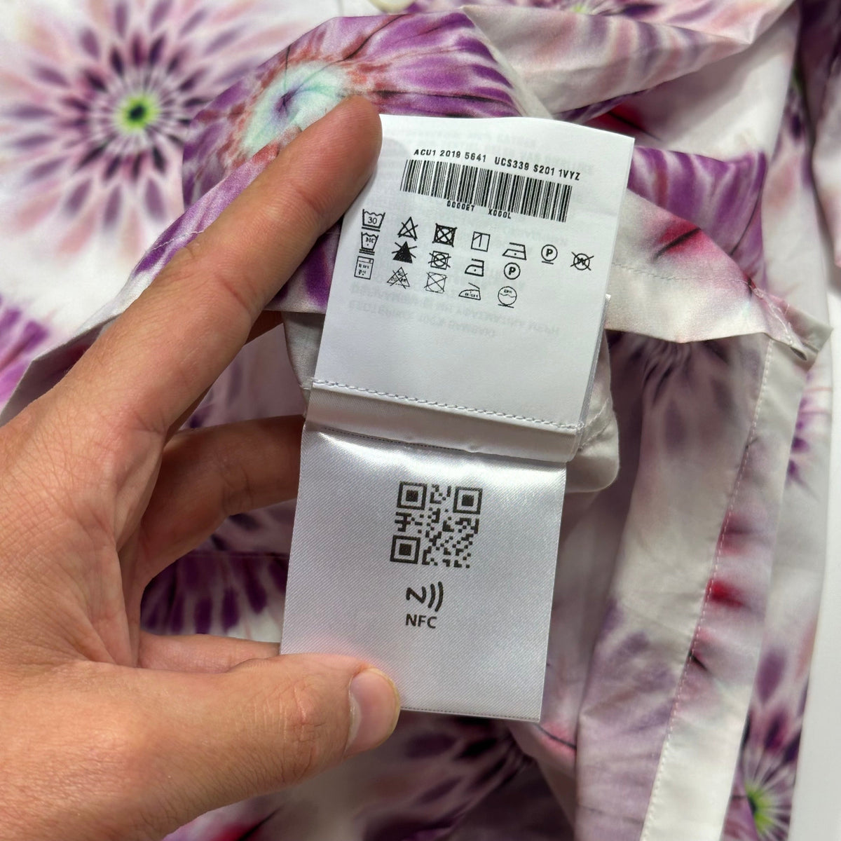 Prada SS19 Kaleidoscope Tie-Dye Boxy Cuban Shirt - M/L | Medium, Multicoloured