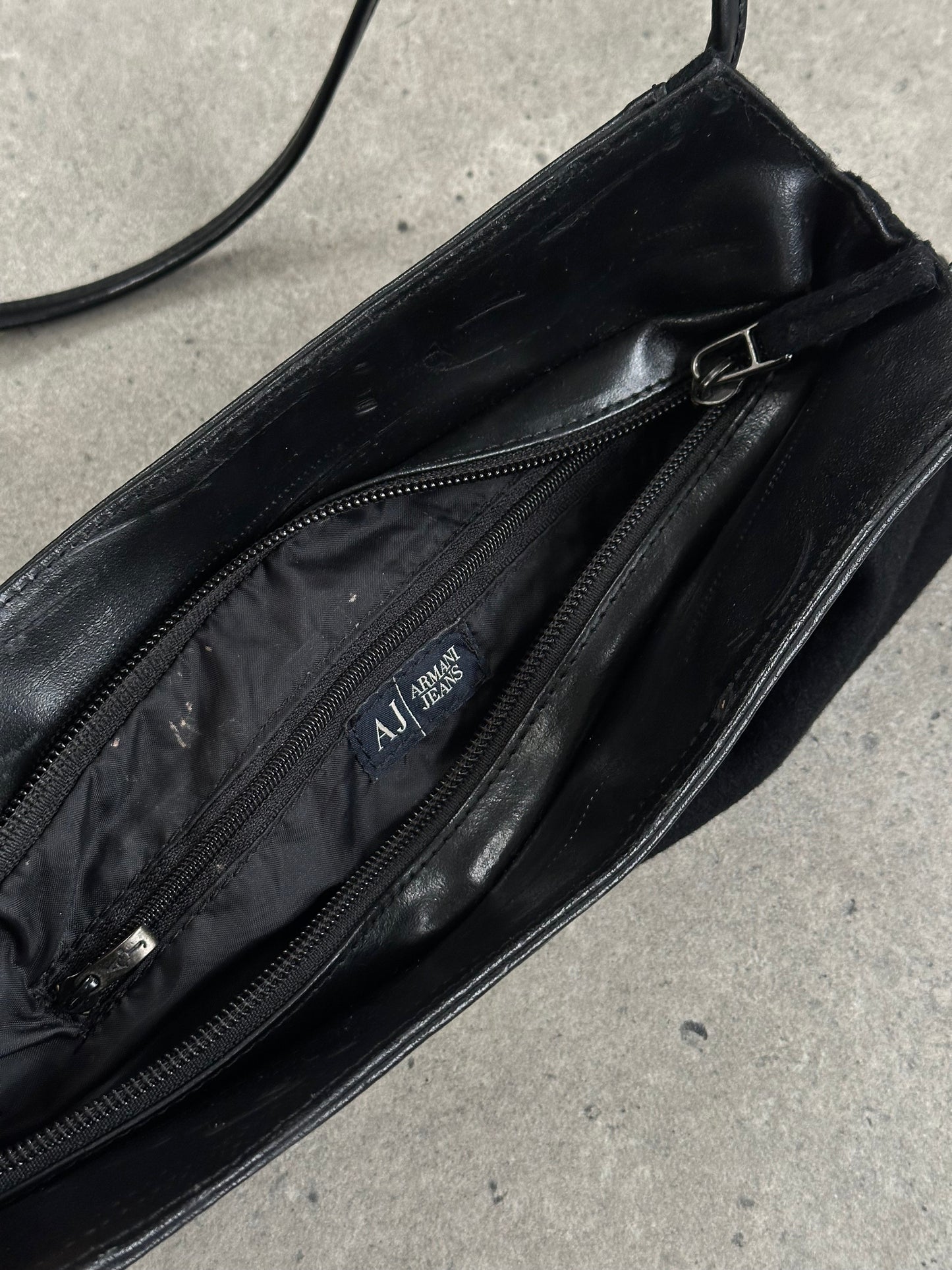 Armani Jeans 2000s Wool Shoulder Bag