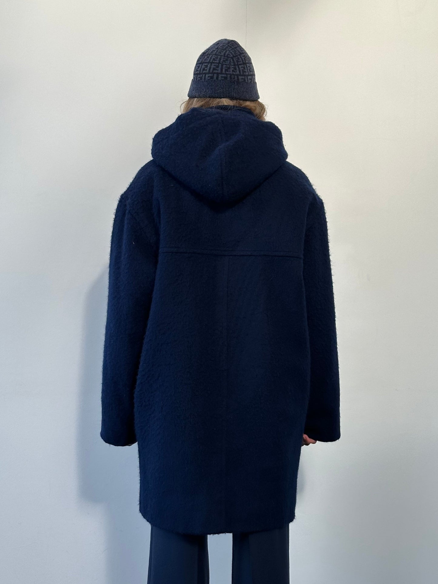 Yves Saint Laurent Sportswear 1980s Pure Wool Hooded Coat - XL/XXL