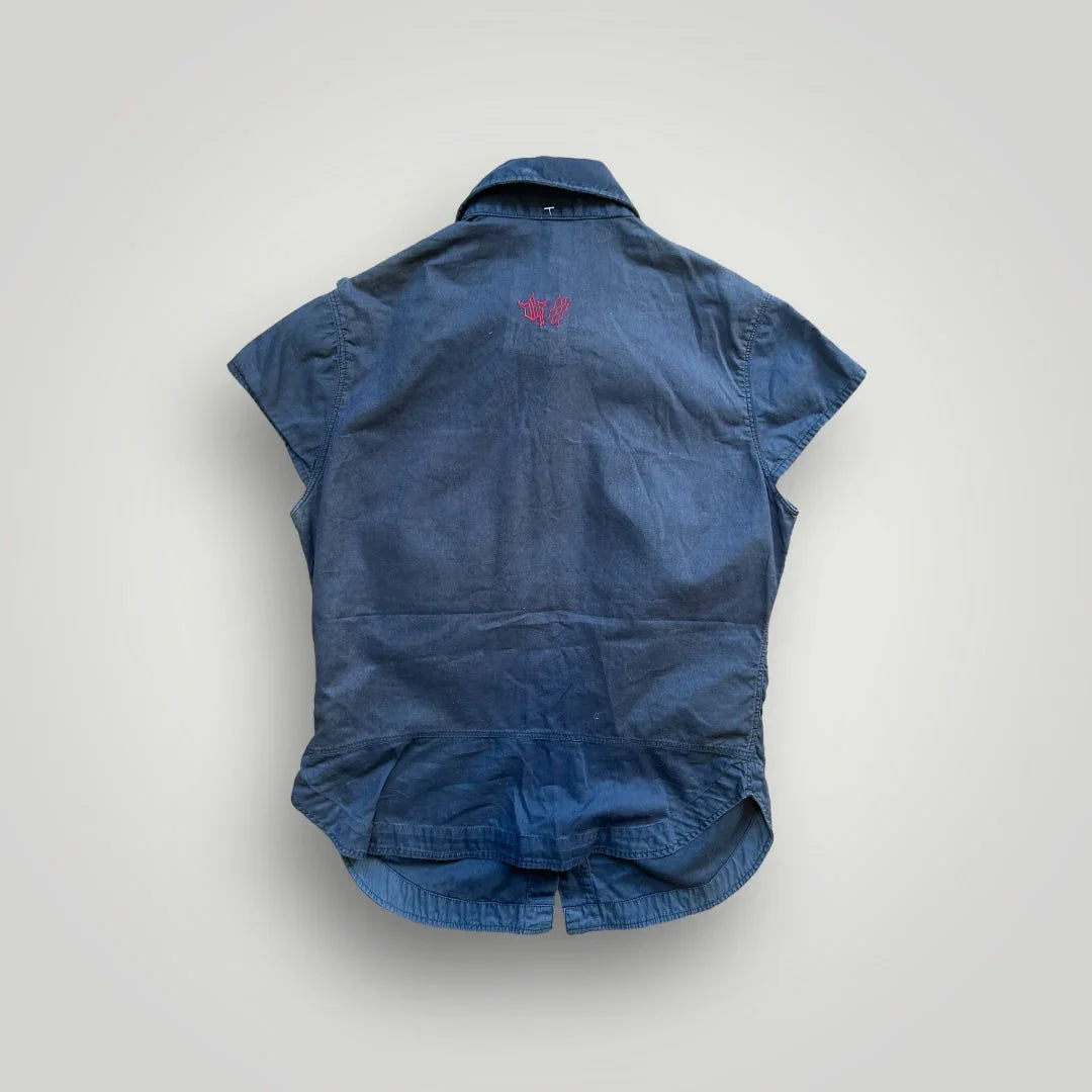 Maharishi 2000’s Women’s Embroidered Sleevless Shirt S