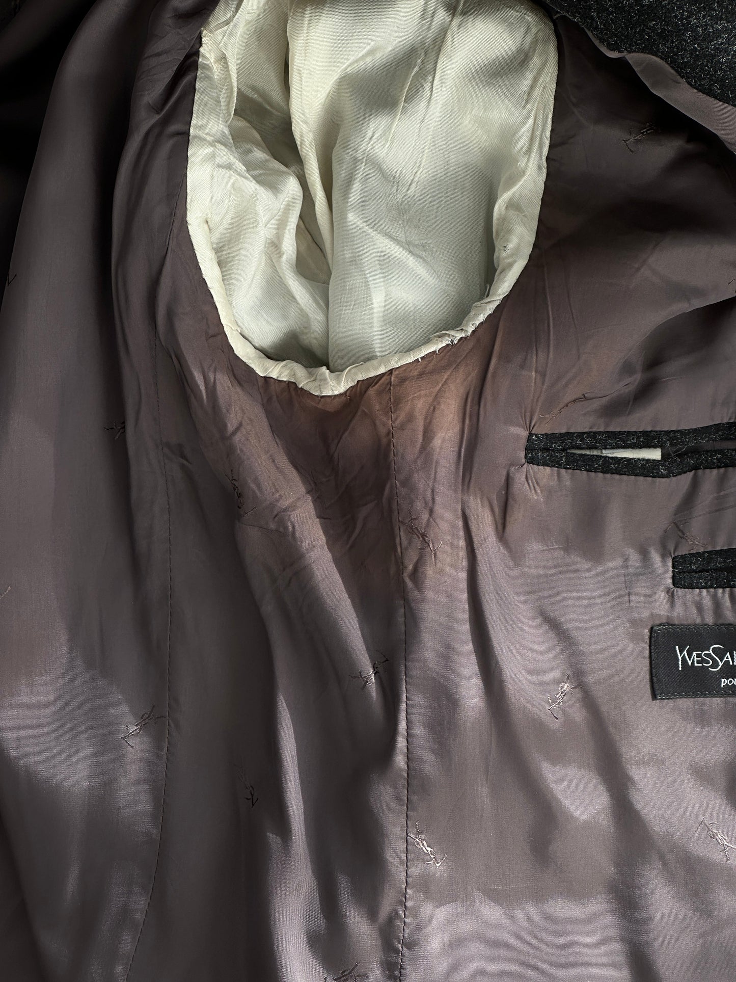 Yves Saint Laurent Pour Homme Brushed Wool Blazer - L/XL