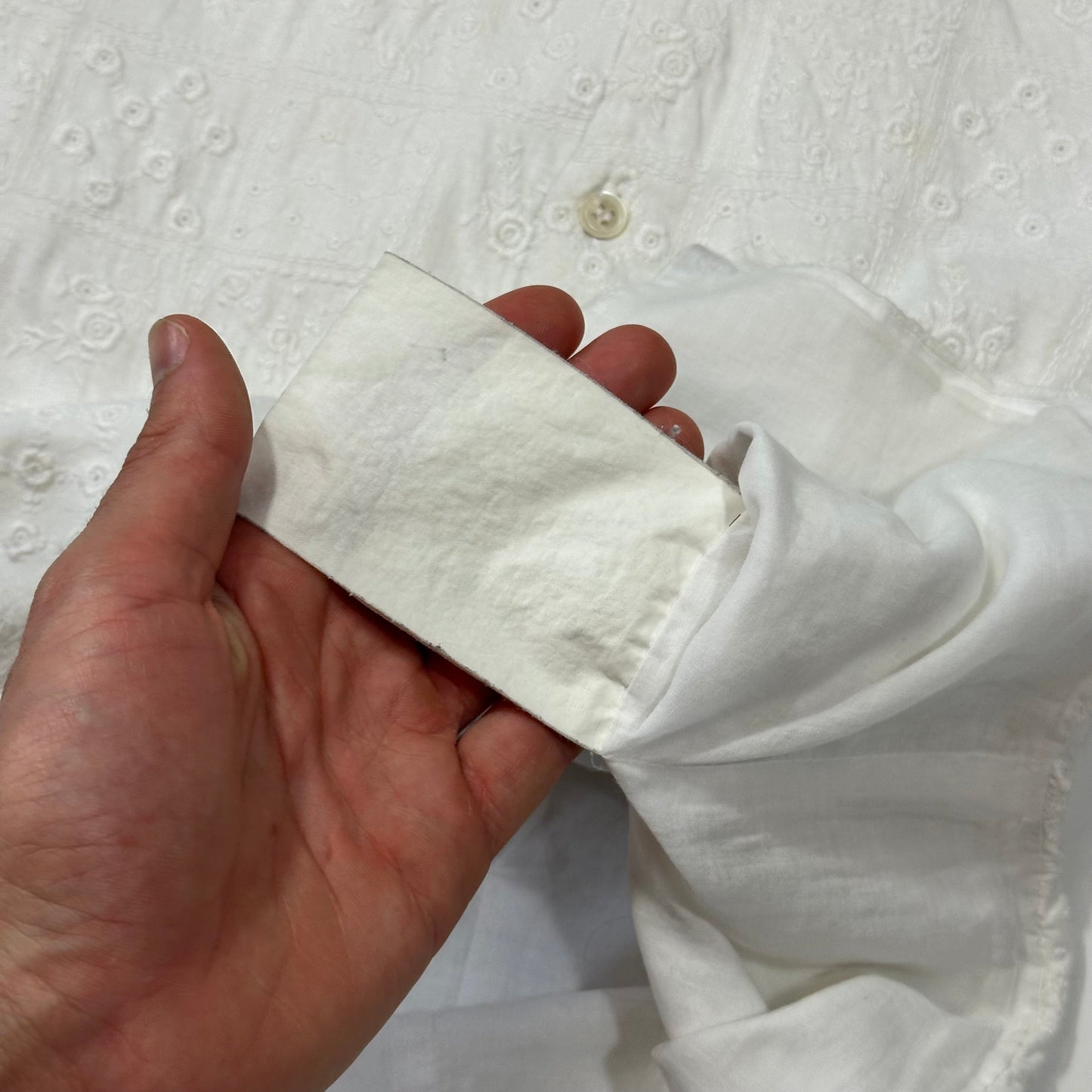 Comme Des Garçons Tricot Reversible Broderie Floral Shirt - S