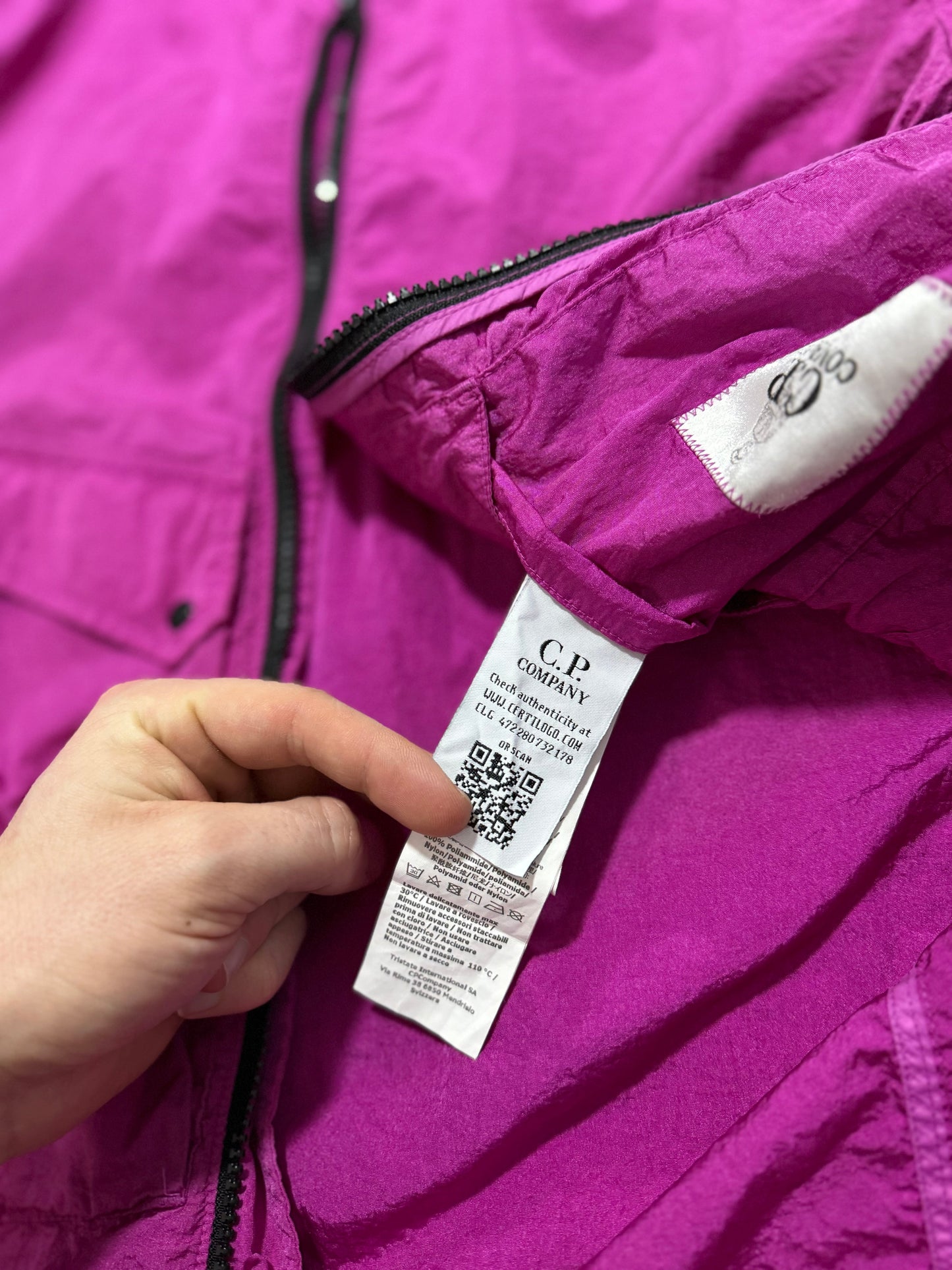 CP Company M.T.t.N Pink Nylon Jacket | Large, Pink