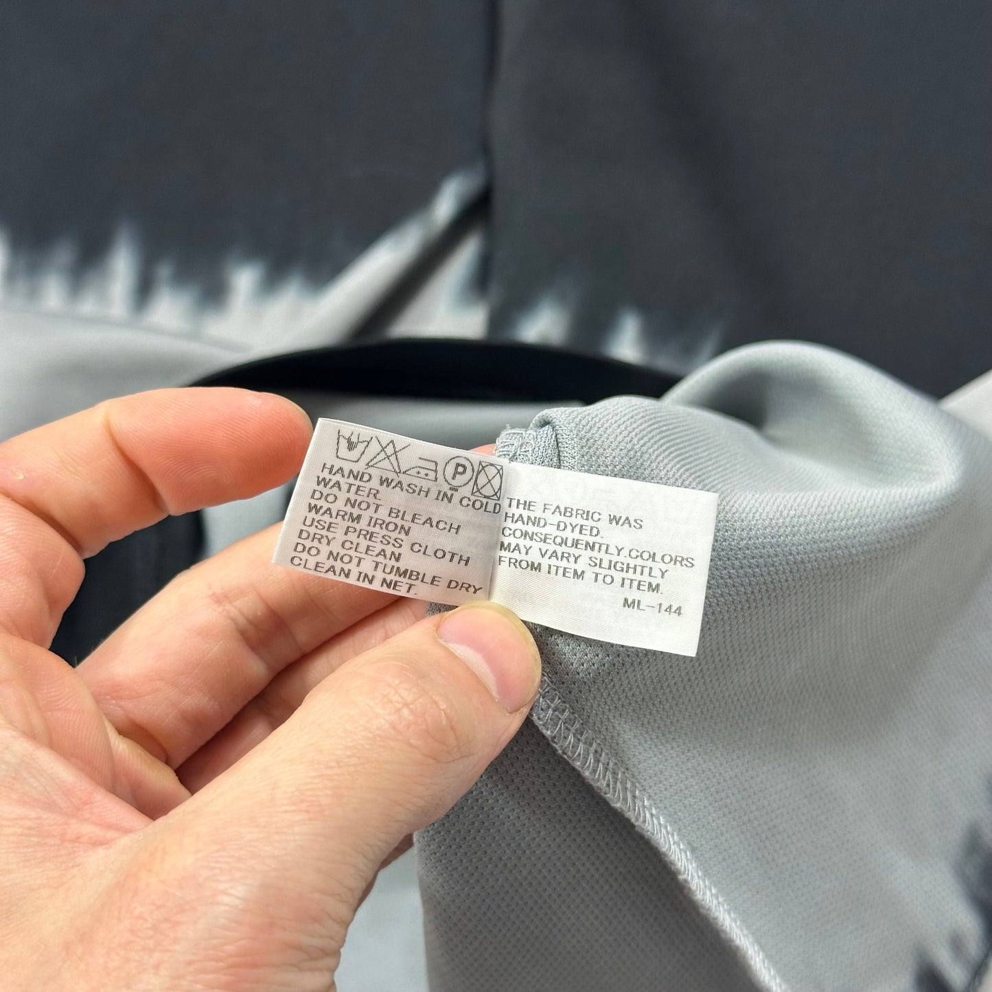 Issey Miyake MEN 2004 Flame Gradient Polyester T-shirt - 4 (L)