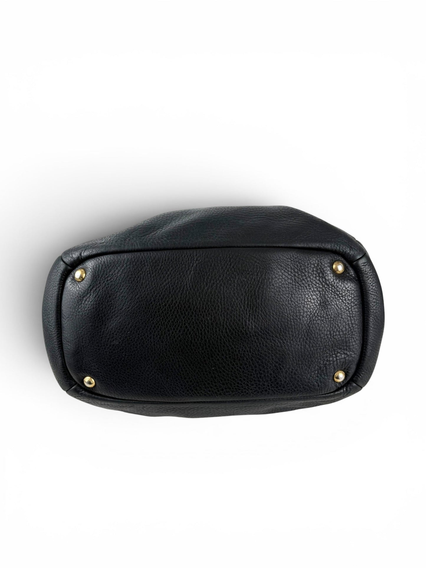 2010s Prada Milano Vitello Daino Navy Hobo Handbag | O/S, Multicoloured