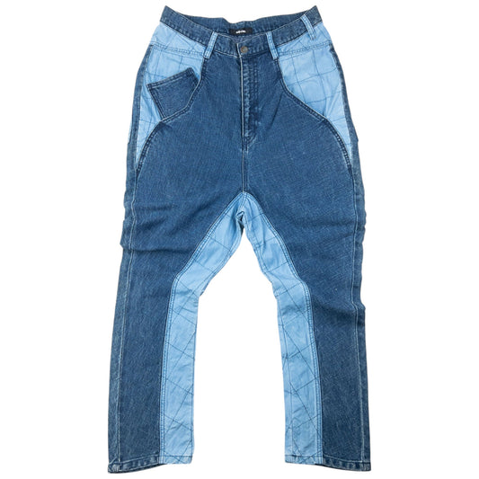 Vintage 2000s Ne-Net By Issey Miyake Patchwork Denim Jeans Size W30 | W30, Blue