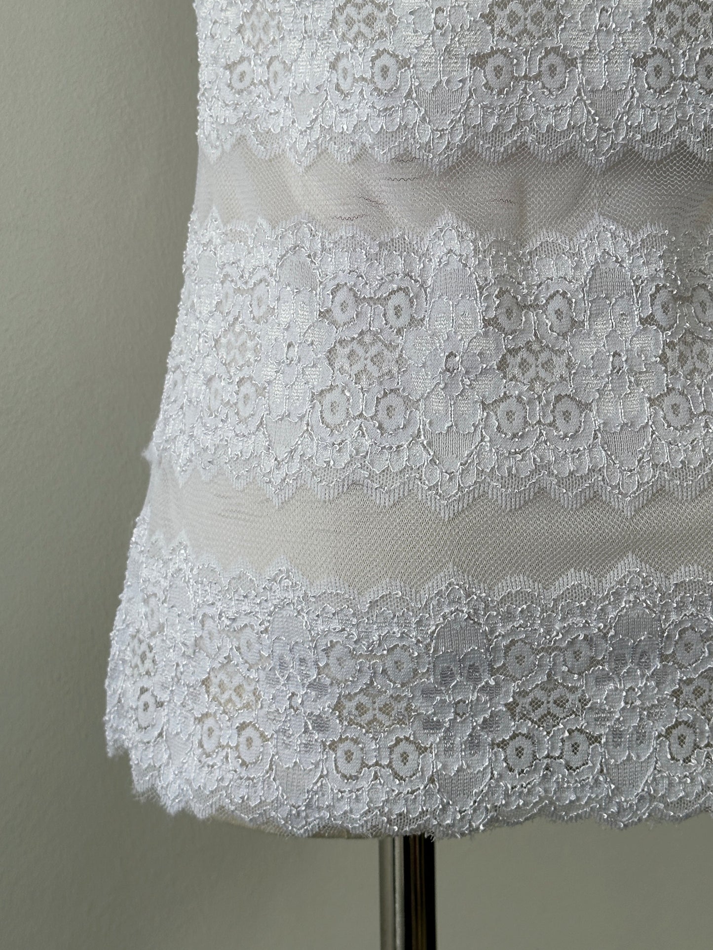 Vintage 2000s Lace Off Shoulder Top - S-M