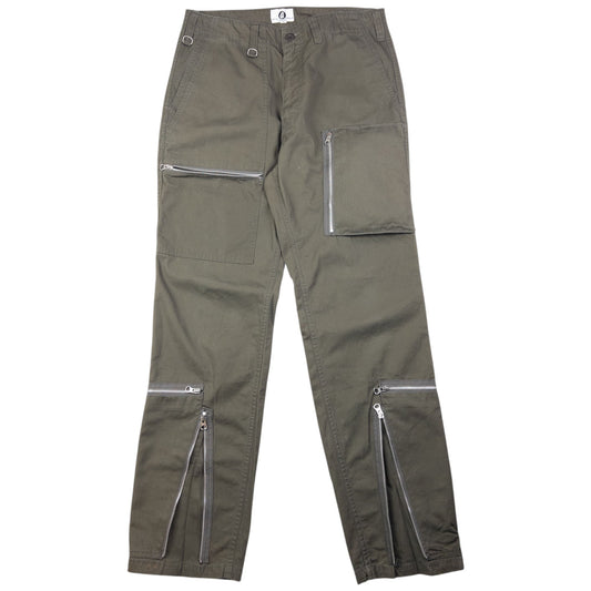 Vintage Good Enough Multi Zip Cargo Trousers Size W31