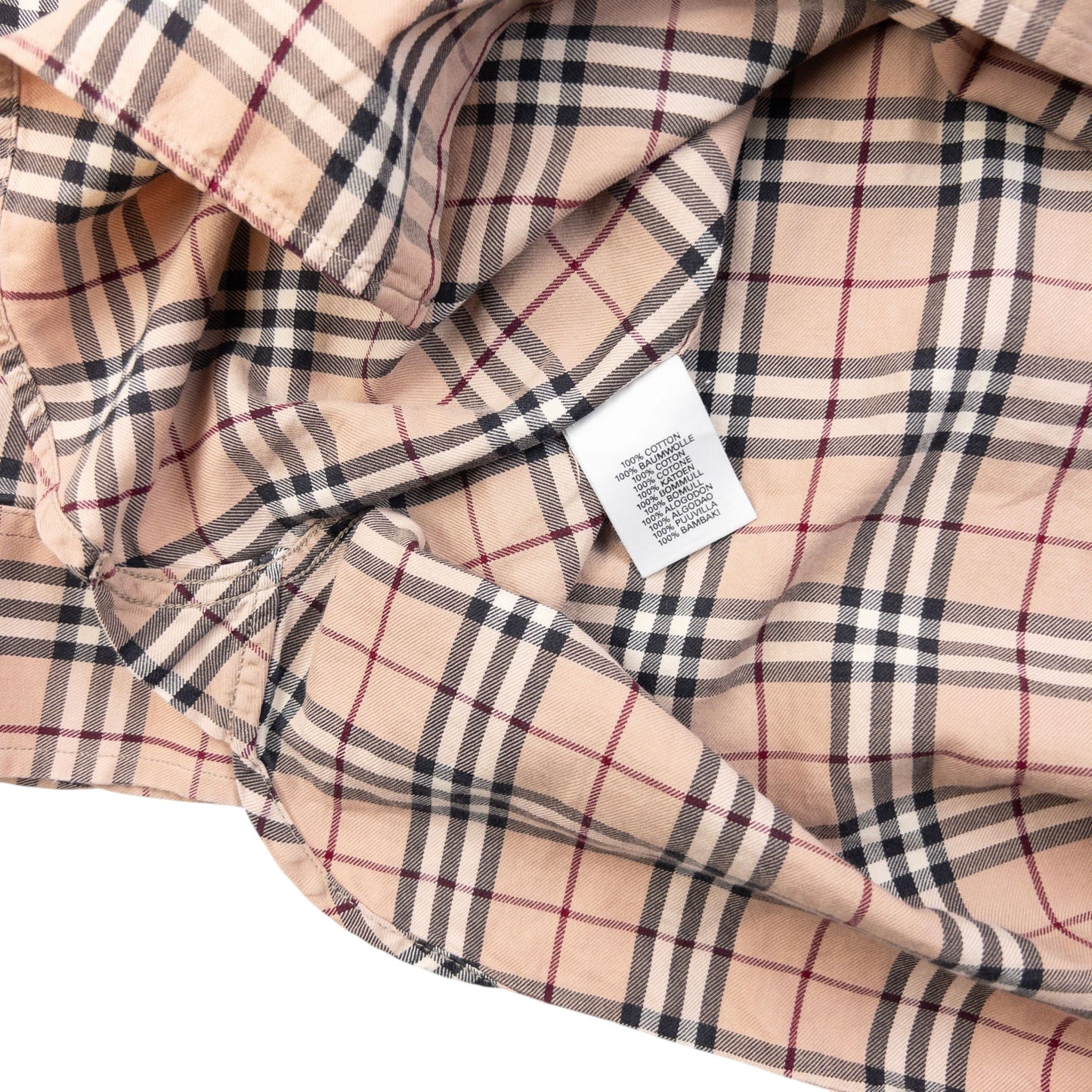 Vintage 2000s Burberry Nova Check Long Sleeve Button Up Shirt Size S | Small, Beige