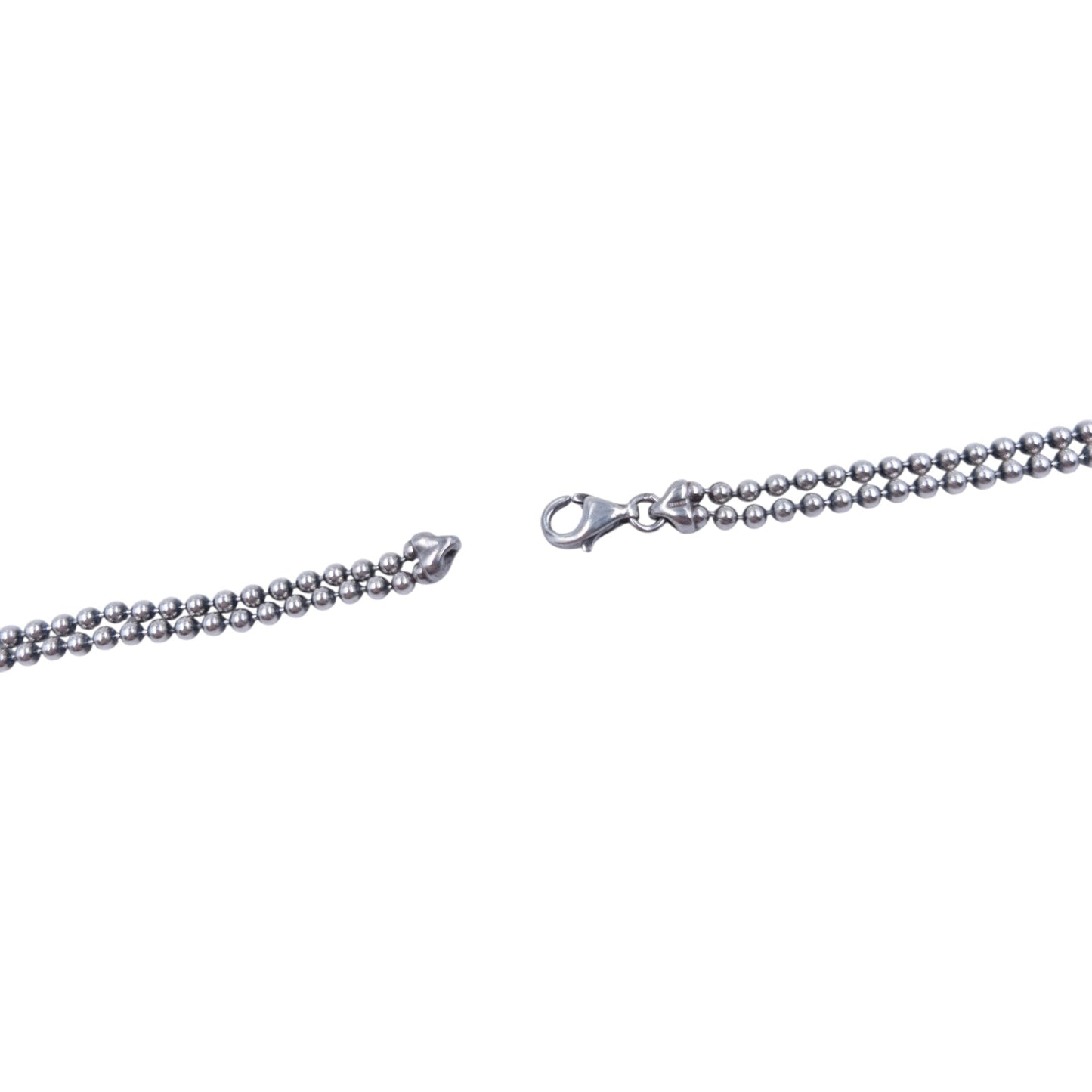 Vintage Gucci Silver Pendent Double-Chain Necklace | O/S, Grey