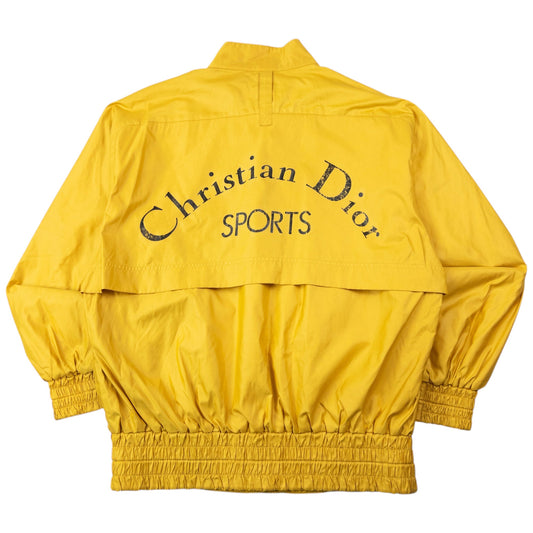 Vintage 90s Dior Sports Zip Up Jacket Womens Size M | Medium, Yellow